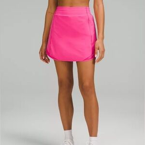 Lululemon Hotty Hot Sonic Pink High-rise Tennis Skirt Size 8